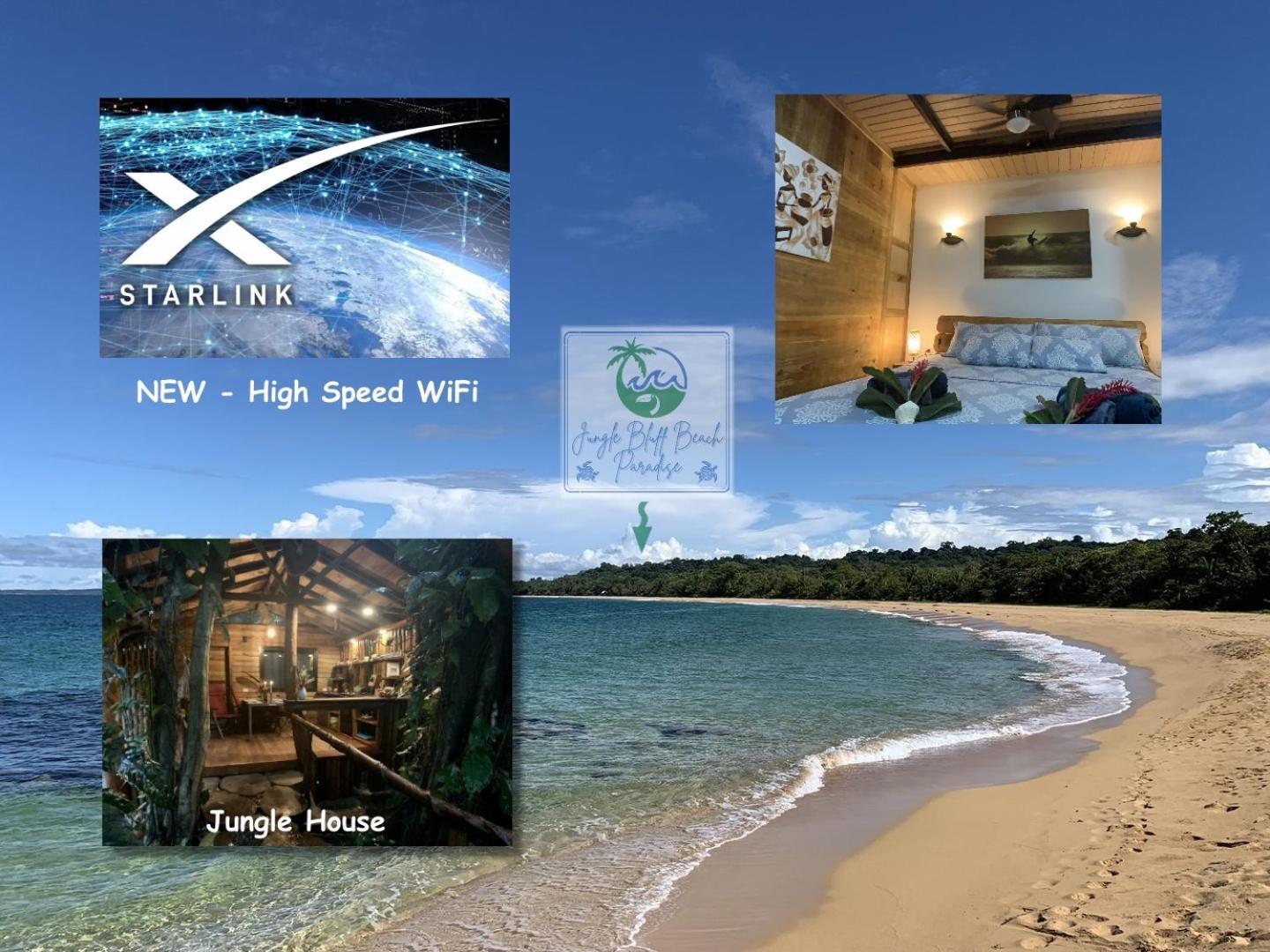 Jungle Bluff Beach Paradise - Jungle House&Clamping Bocas del Toro Exterior foto